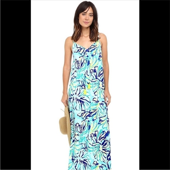 Lilly Pulitzer Philomena Strappy Maxi Dress Size XS - Picture 2 of 12
